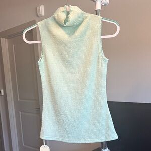 Elegant Mint Sleeveless Top